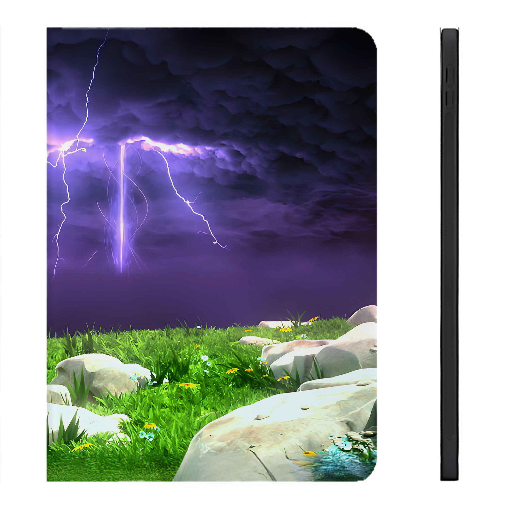 （画像用） ドラゴンクエスト Doragon Kuesuto Dragon Quest IPadケース ペンホルダー付き ブックスタイルデザイン